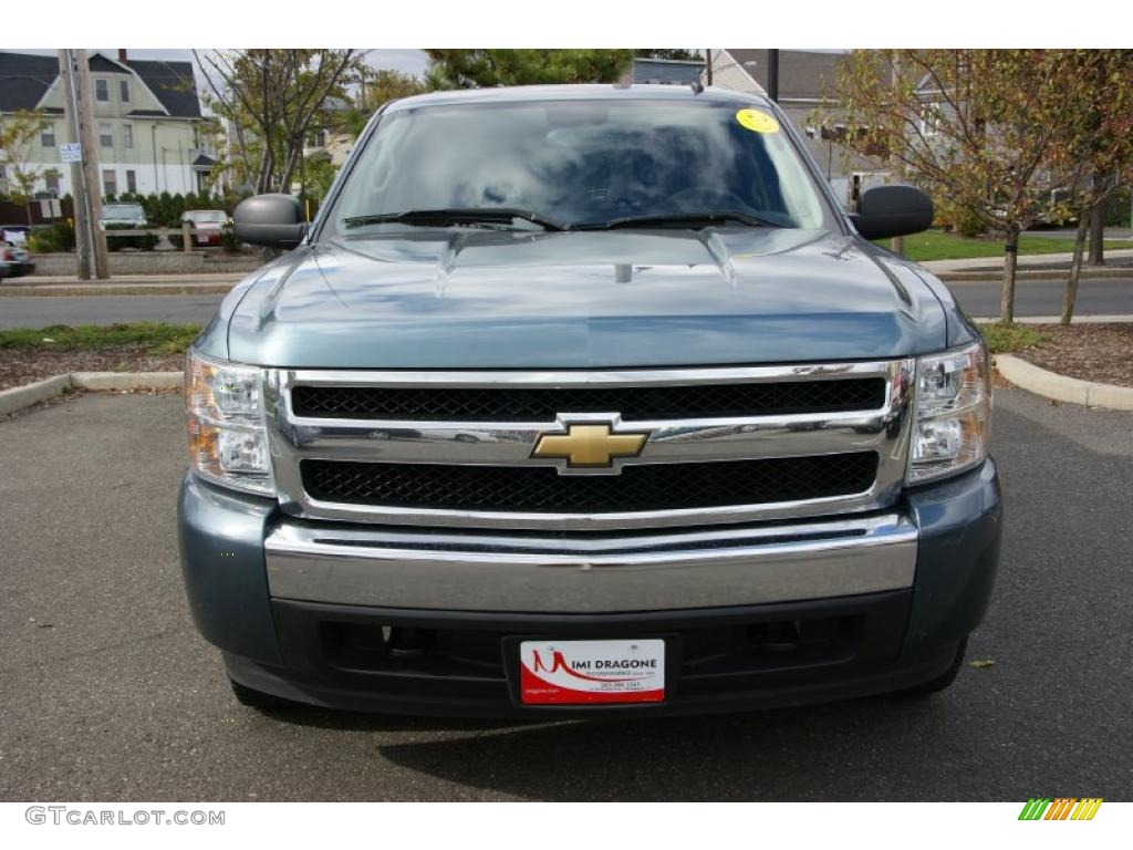 2008 Silverado 1500 Z71 Crew Cab 4x4 - Blue Granite Metallic / Ebony photo #2