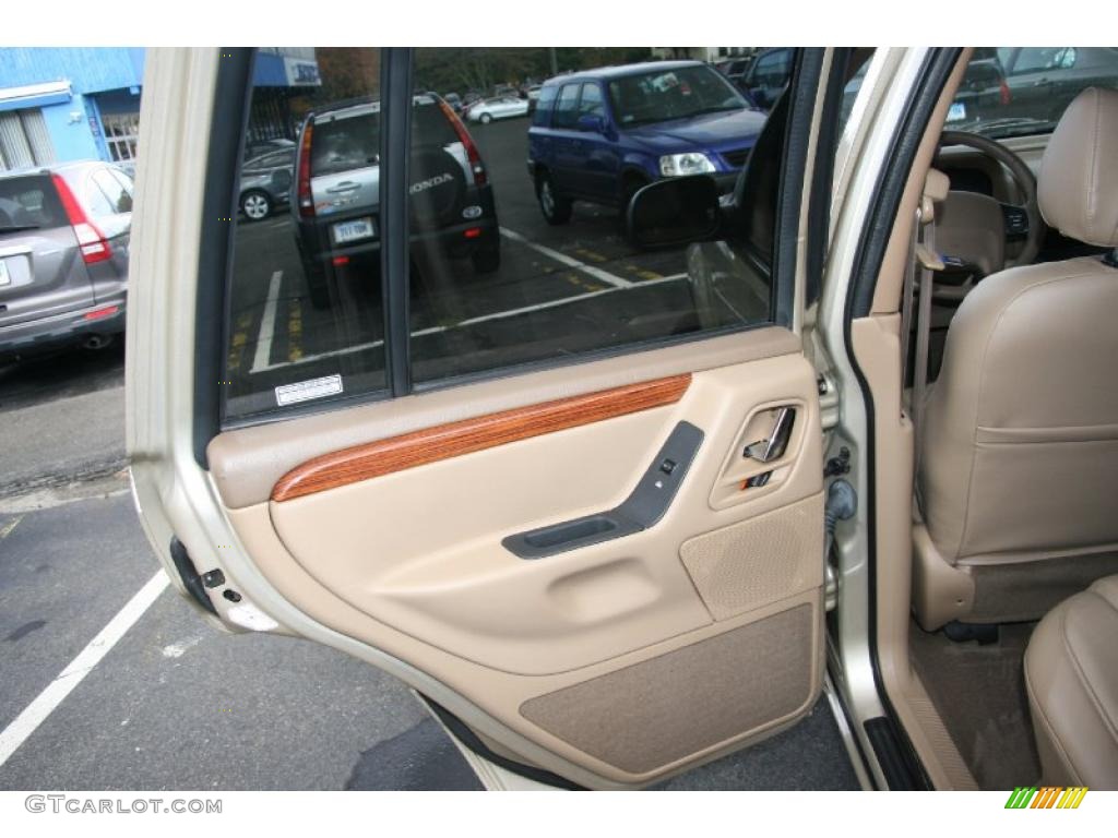 1999 Jeep Grand Cherokee Limited 4x4 Camel Door Panel Photo #38620462