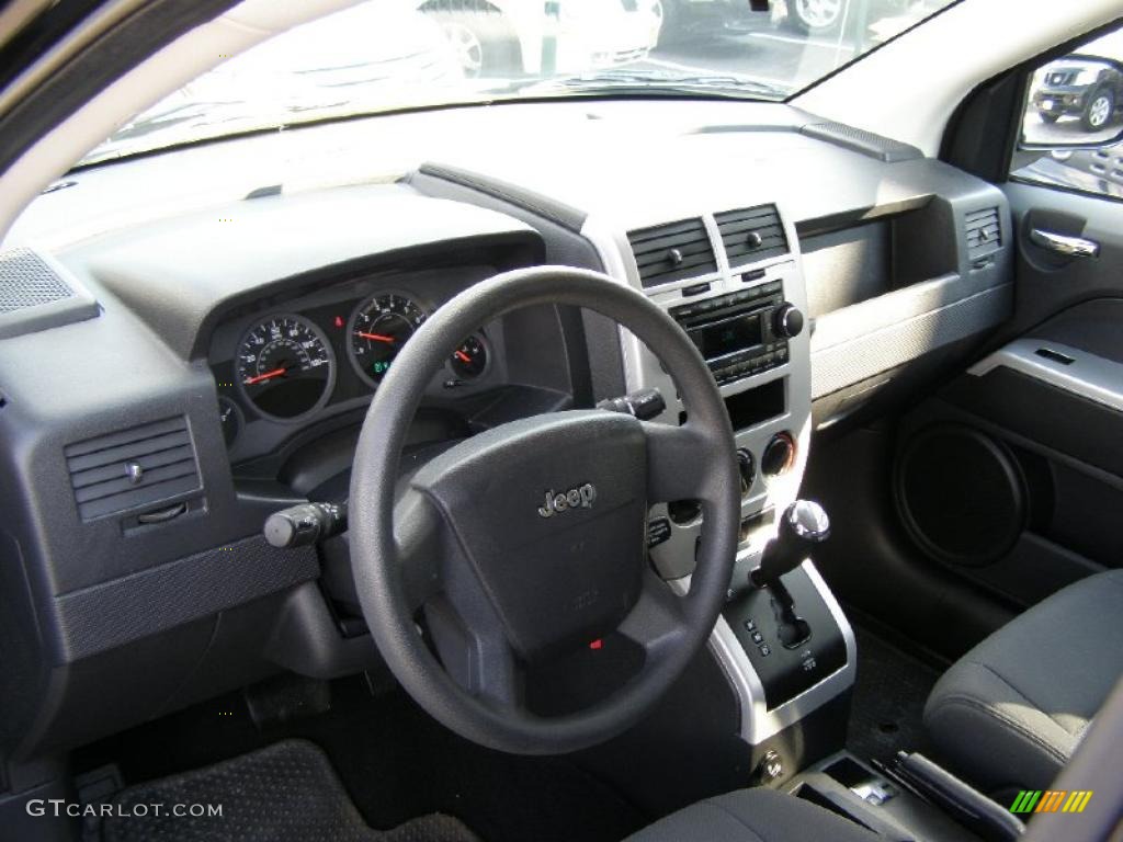2008 Jeep Compass Sport 4x4 Dark Slate Gray Dashboard Photo #38620990