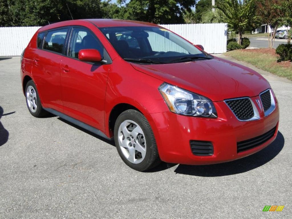 Red Hot Metallic 2009 Pontiac Vibe Standard Vibe Model Exterior Photo #38622037