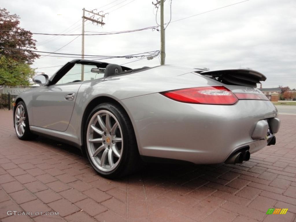 GT Silver Metallic 2009 Porsche 911 Carrera 4S Cabriolet Exterior Photo #38624138
