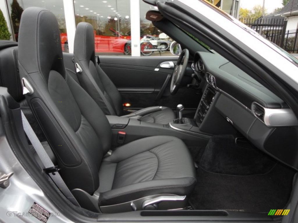 Black Interior 2009 Porsche 911 Carrera 4S Cabriolet Photo #38624446