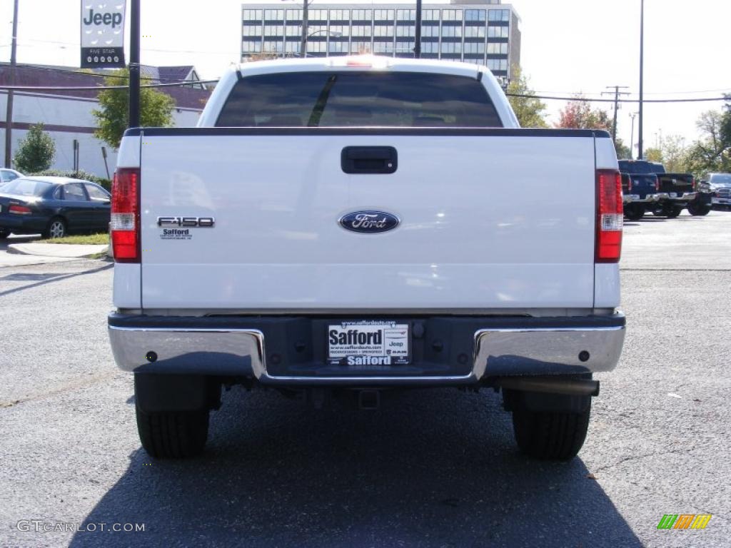 2007 F150 XLT SuperCrew 4x4 - Oxford White / Tan photo #6