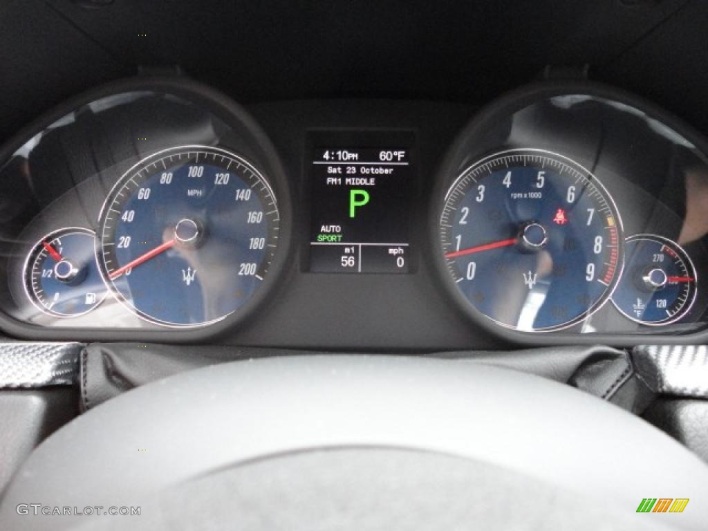 2011 Maserati GranTurismo S Automatic Gauges Photo #38624846