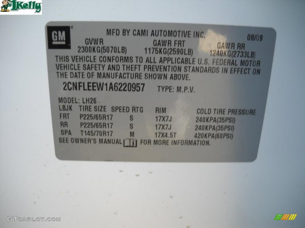 2010 Equinox LT AWD - Summit White / Jet Black/Light Titanium photo #10