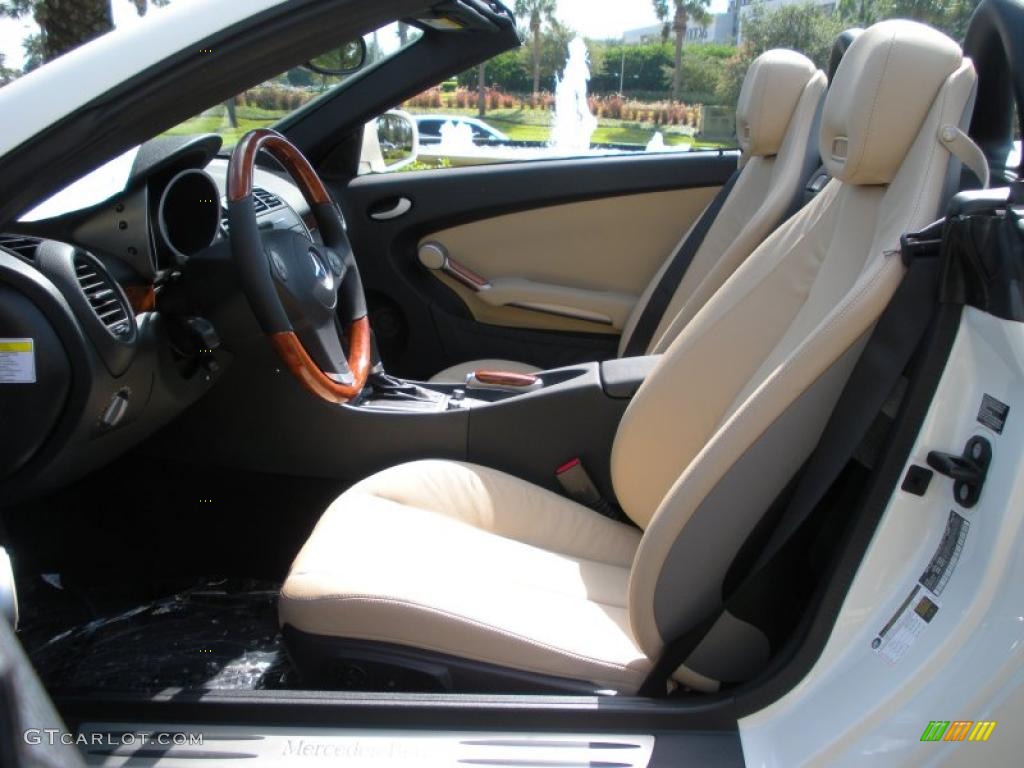 Beige Interior 2010 Mercedes-Benz SLK 300 Roadster Photo #38625246