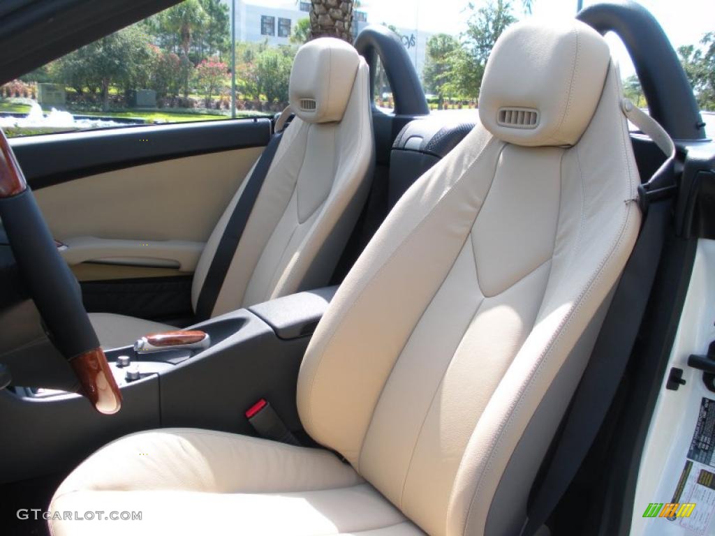 Beige Interior 2010 Mercedes-Benz SLK 300 Roadster Photo #38625258