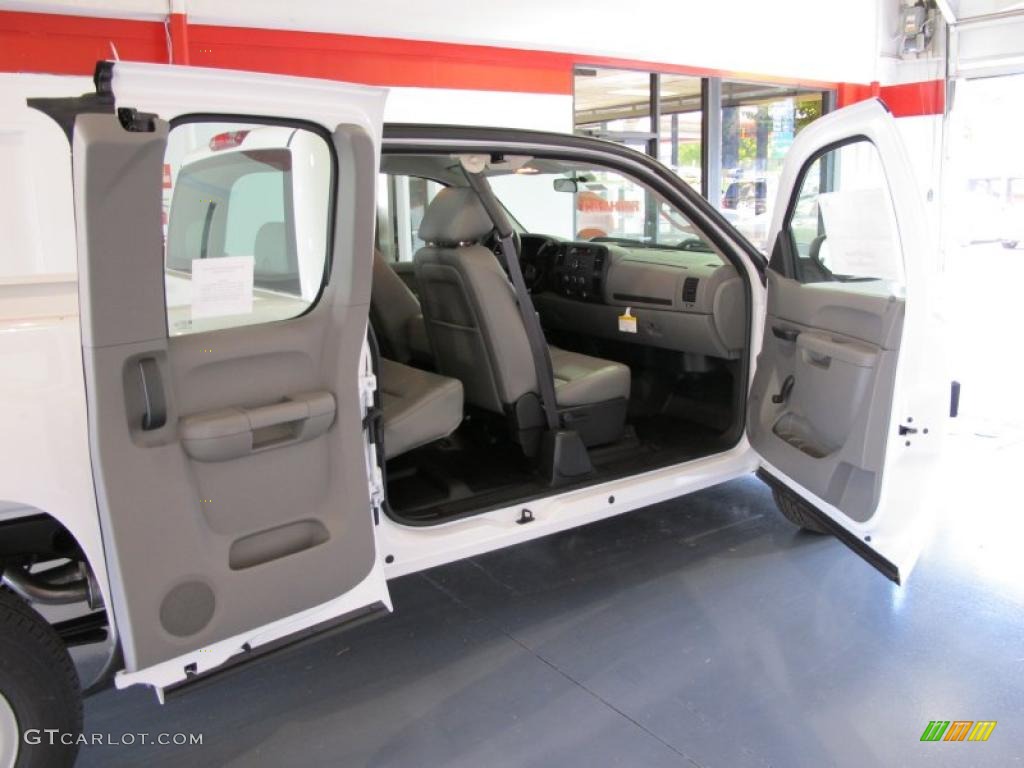 Dark Titanium Interior 2011 GMC Sierra 1500 Extended Cab Photo #38625402