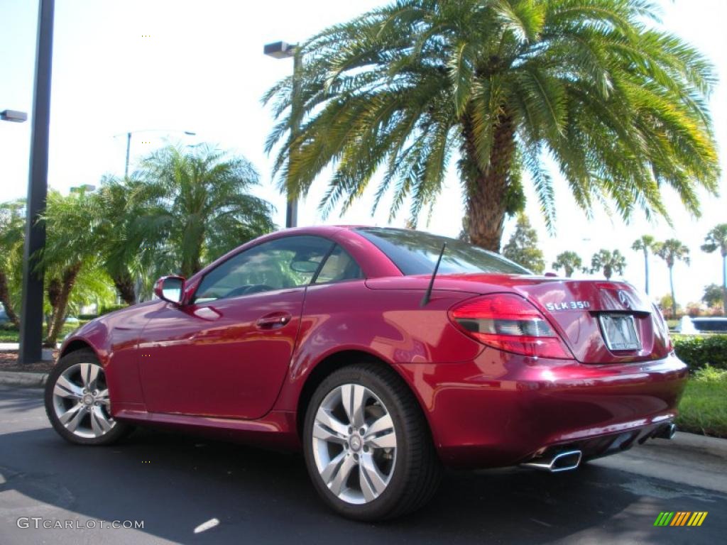 Storm Red Metallic 2010 Mercedes-Benz SLK 350 Roadster Exterior Photo #38625594