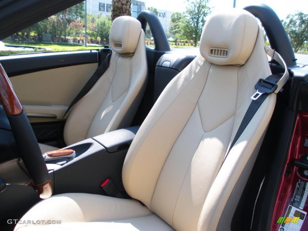 Beige Interior 2010 Mercedes-Benz SLK 350 Roadster Photo #38625743