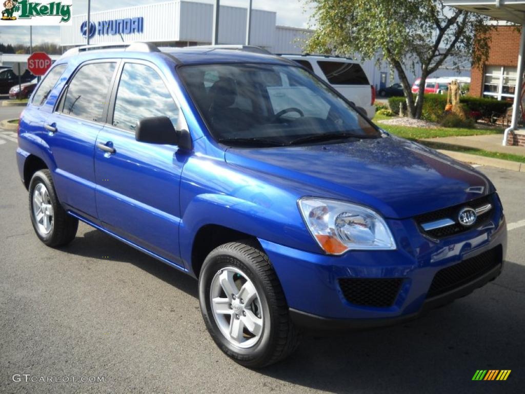 2010 Sportage LX V6 4x4 - Smart Blue / Black photo #1