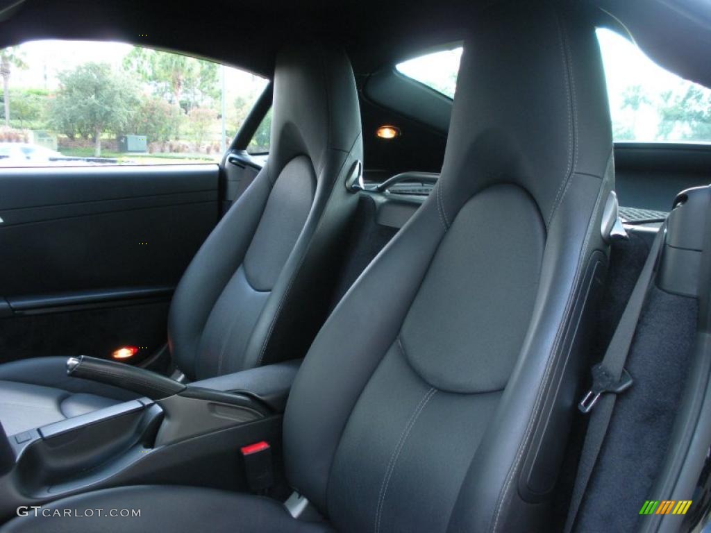 Black Interior 2007 Porsche Cayman Standard Cayman Model Photo #38627050