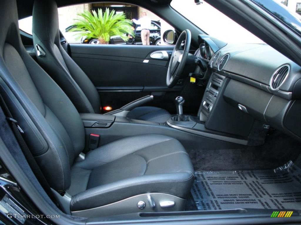 Black Interior 2007 Porsche Cayman Standard Cayman Model Photo #38627066