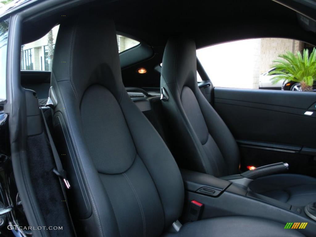 Black Interior 2007 Porsche Cayman Standard Cayman Model Photo #38627082