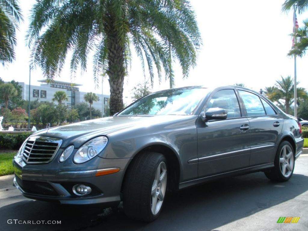 2008 E 550 Sedan - Flint Grey Metallic / Black photo #2