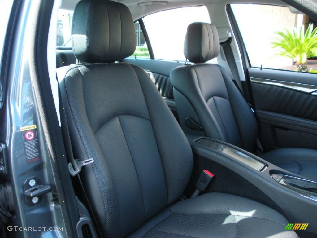 Black Interior 2008 Mercedes-Benz E 550 Sedan Photo #38627500