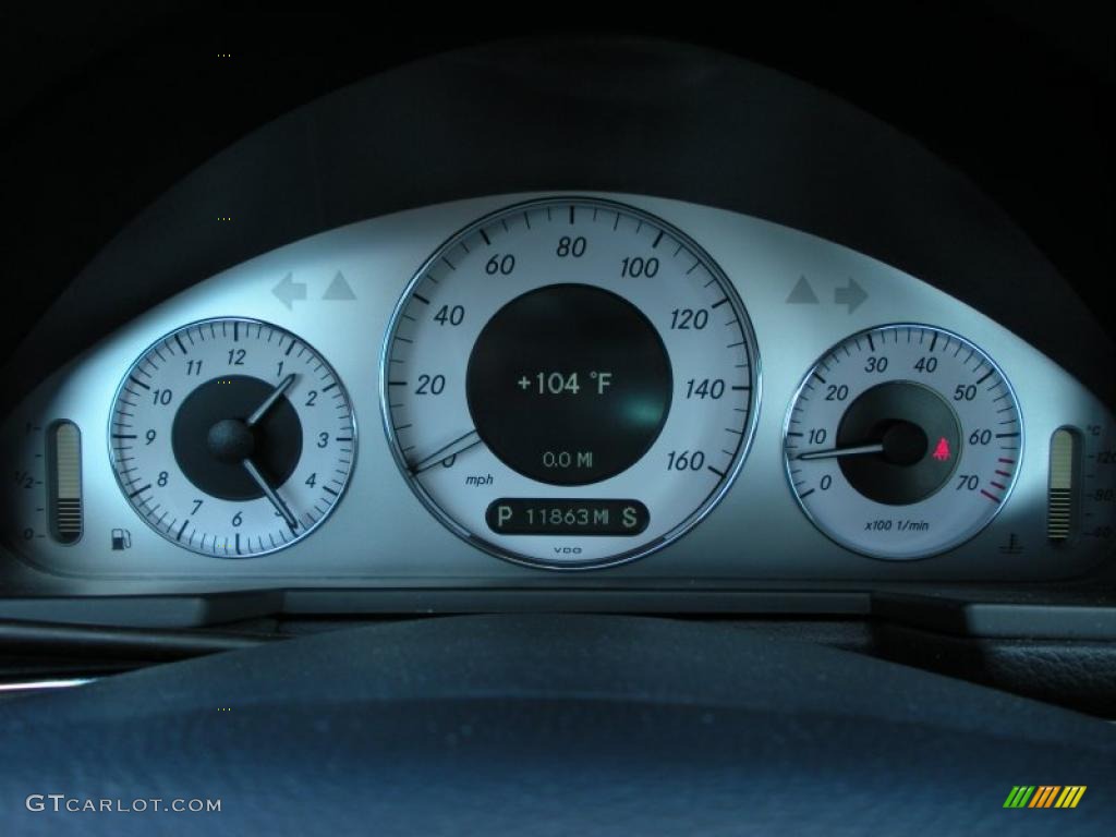 2008 Mercedes-Benz E 550 Sedan Gauges Photo #38627570