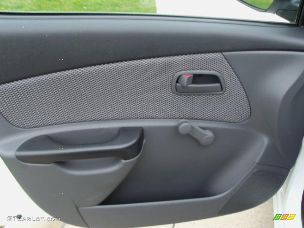 2010 Kia Rio LX Sedan Gray Door Panel Photo #38628610
