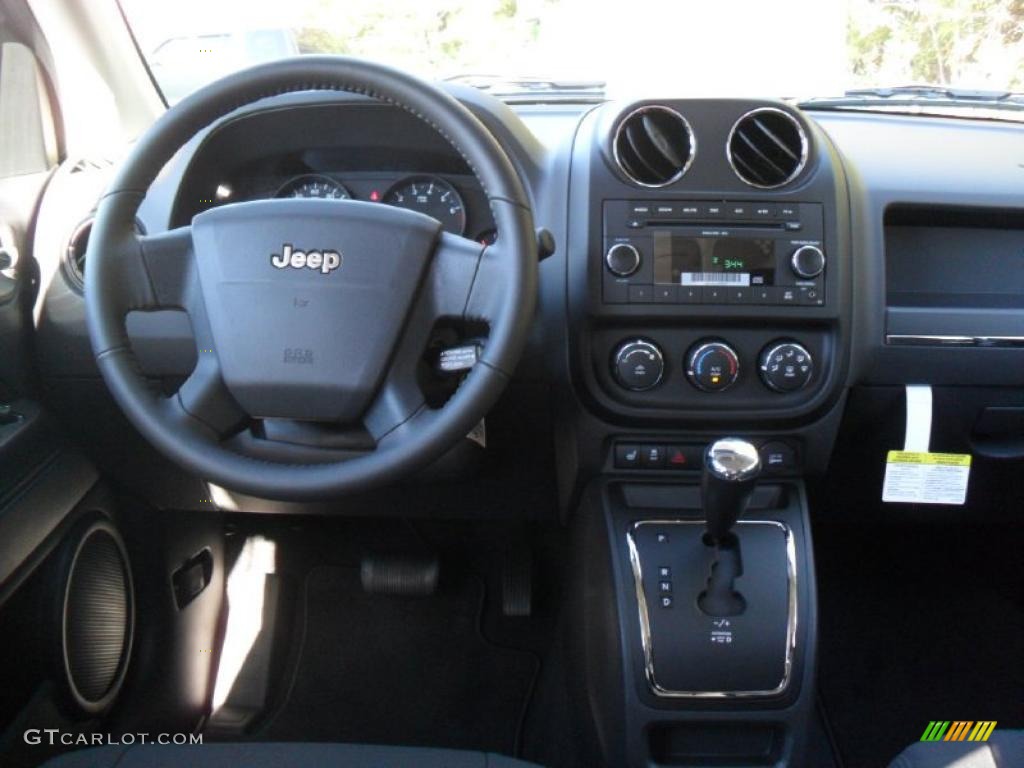 2010 Jeep Compass Latitude Dark Slate Gray Dashboard Photo #38630334