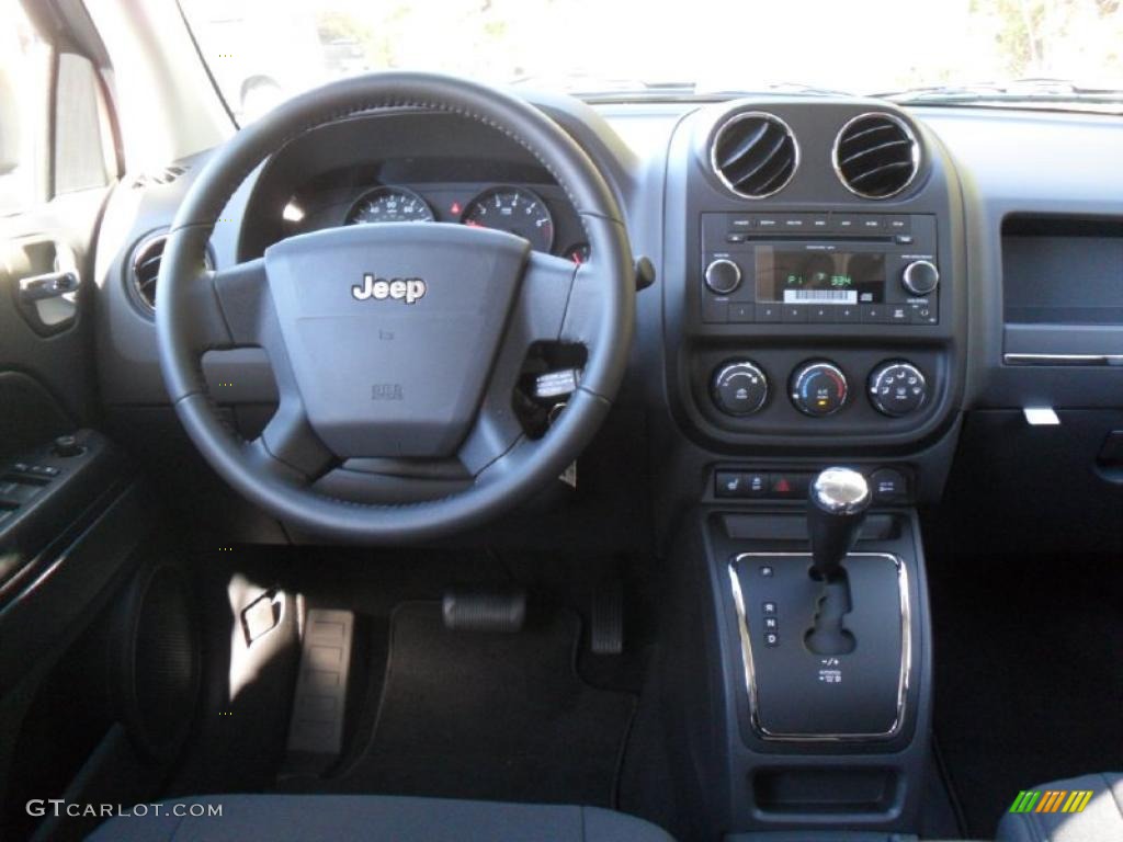 2010 Jeep Compass Latitude Dark Slate Gray Dashboard Photo #38630738