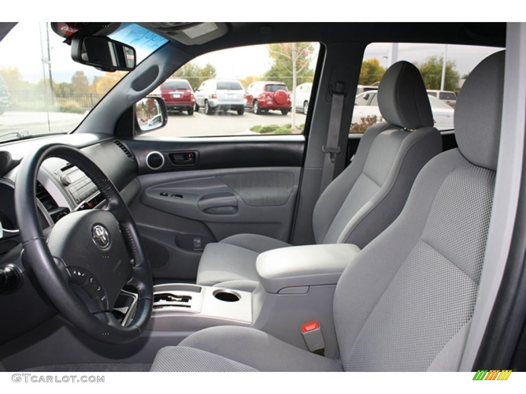 Graphite Gray Interior 2009 Toyota Tacoma V6 TRD Sport Double Cab 4x4 Photo #38631894
