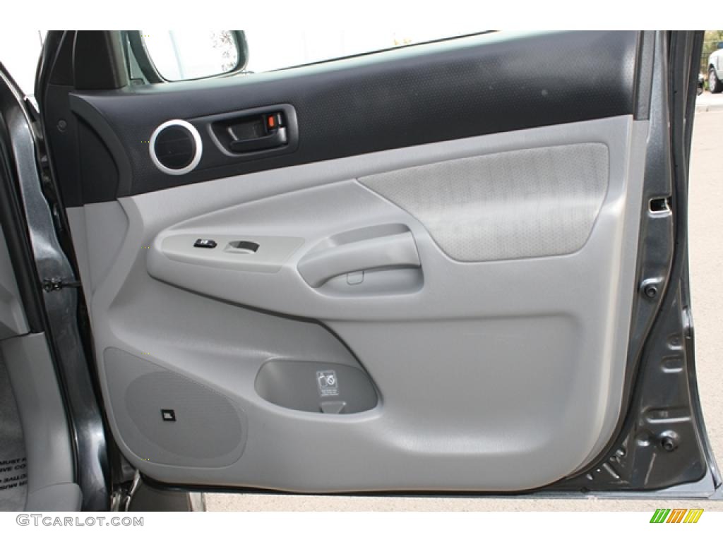2009 Toyota Tacoma V6 TRD Sport Double Cab 4x4 Graphite Gray Door Panel Photo #38631990