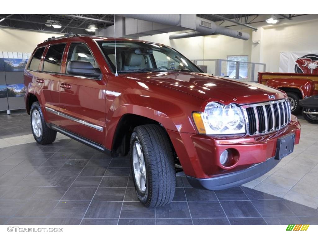 Inferno Red Crystal Pearl 2005 Jeep Grand Cherokee Limited Exterior Photo #38632726