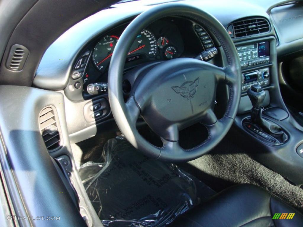 2004 Corvette Coupe - Black / Black photo #12