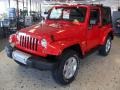 2011 Flame Red Jeep Wrangler Sahara 4x4  photo #1