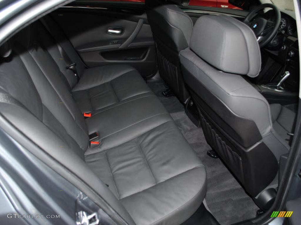 Black Interior 2008 BMW 5 Series 528i Sedan Photo #38634846