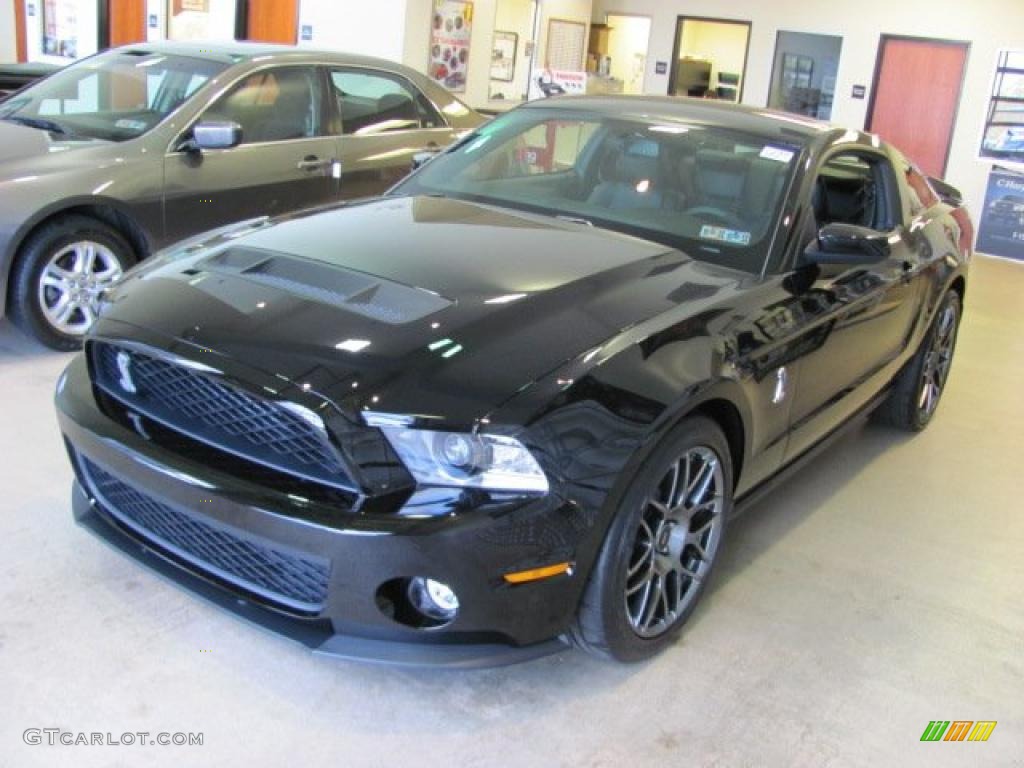 Ebony Black 2011 Ford Mustang Shelby GT500 SVT Performance Package Coupe Exterior Photo #38635386