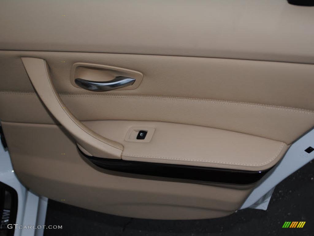 2009 BMW 3 Series 335i Sedan Beige Door Panel Photo #38635602
