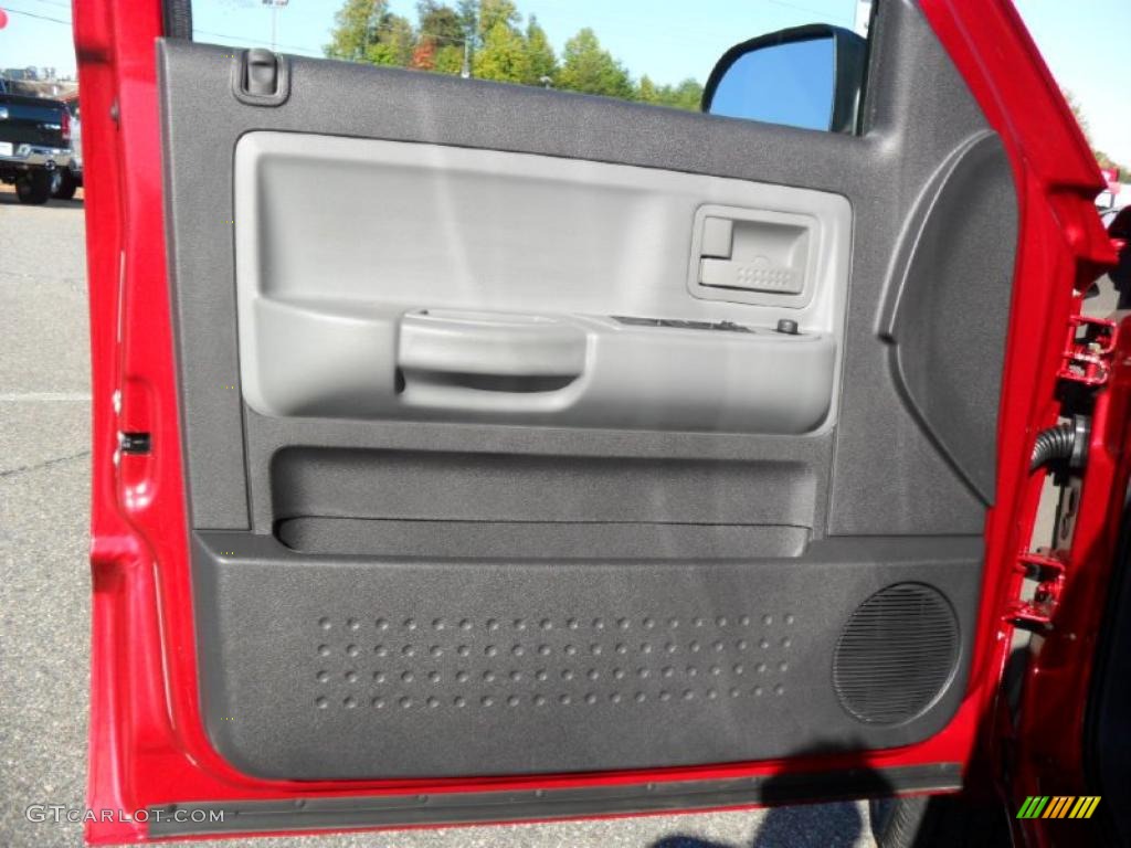 2011 Dodge Dakota Big Horn Crew Cab Dark Slate Gray/Medium Slate Gray Door Panel Photo #38635690