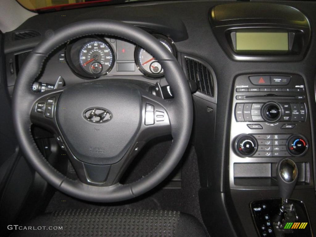 2011 Hyundai Genesis Coupe 2.0T Black Cloth Dashboard Photo #38635802