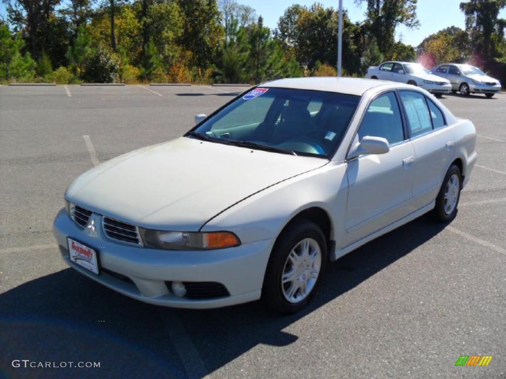 2003 Galant ES - Dover White Pearl / Gray photo #1