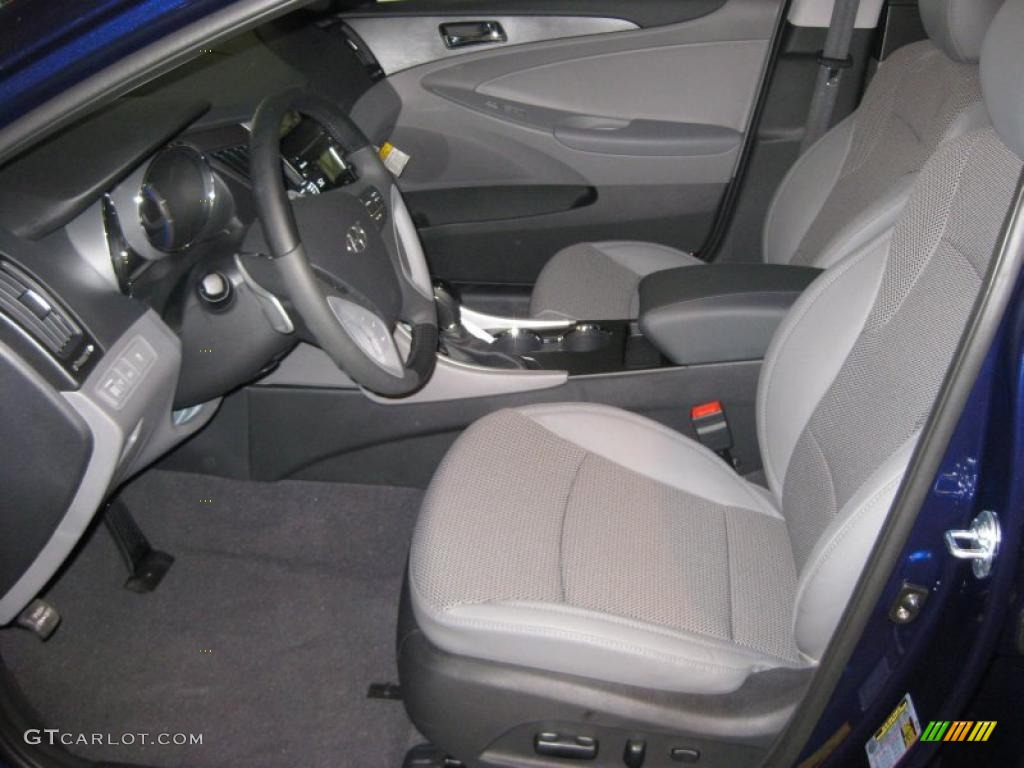 2011 Sonata SE 2.0T - Indigo Blue Pearl / Gray photo #13