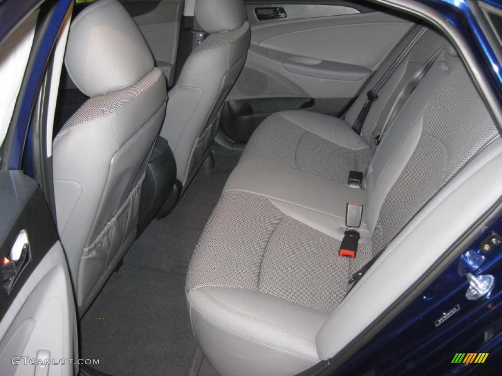 2011 Sonata SE 2.0T - Indigo Blue Pearl / Gray photo #16
