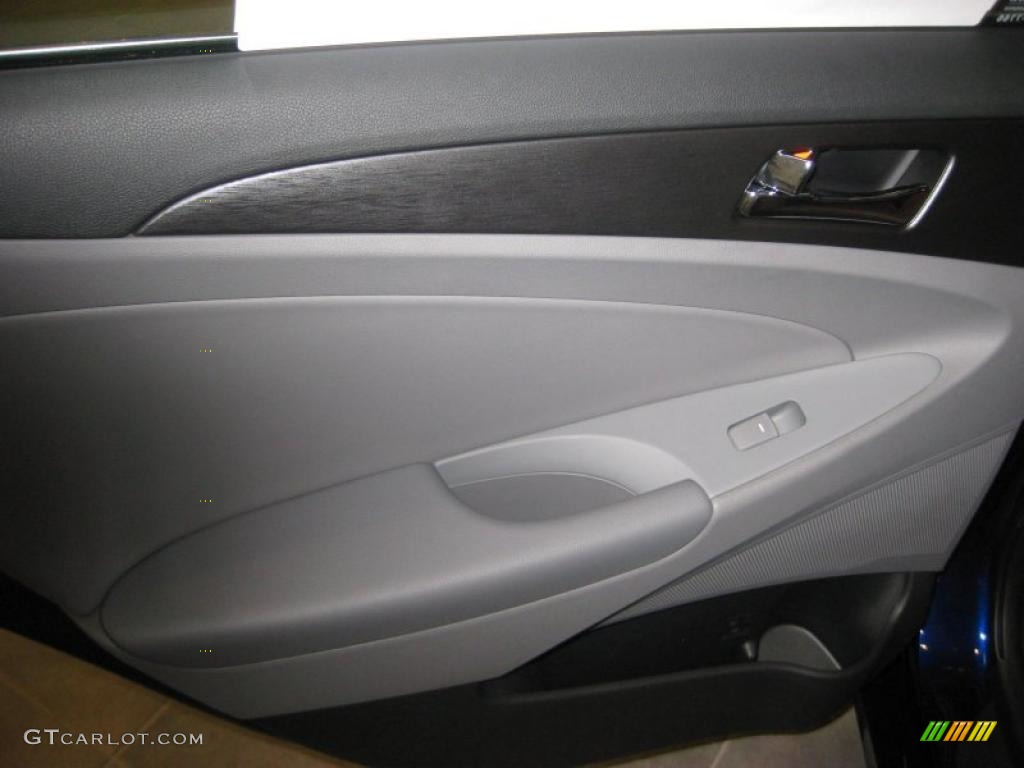 2011 Sonata SE 2.0T - Indigo Blue Pearl / Gray photo #18