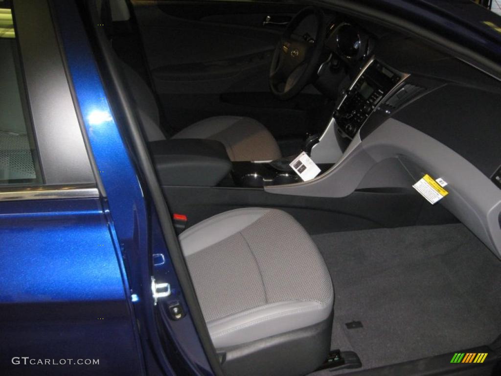 2011 Sonata SE 2.0T - Indigo Blue Pearl / Gray photo #19