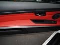 Coral Red/Black Dakota Leather 2009 BMW 3 Series 335i Coupe Door Panel