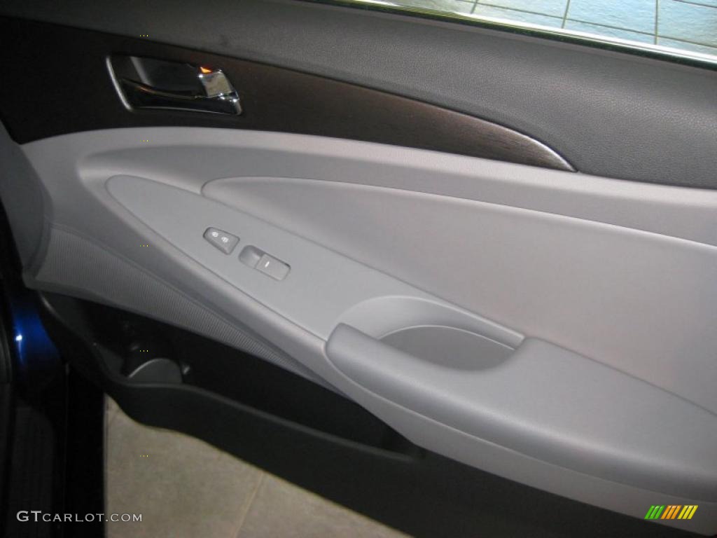 2011 Sonata SE 2.0T - Indigo Blue Pearl / Gray photo #21