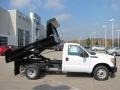 2011 Oxford White Ford F350 Super Duty XL Regular Cab Chassis Dump Truck  photo #2