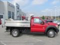 Vermillion Red 2011 Ford F550 Super Duty XL Regular Cab 4x4 Dump Truck Exterior