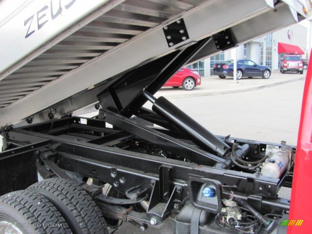 Vermillion Red 2011 Ford F550 Super Duty XL Regular Cab 4x4 Dump Truck Exterior Photo #38637458