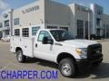 Oxford White - F350 Super Duty XL Regular Cab 4x4 Chassis Commercial Photo No. 1
