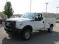 Oxford White 2011 Ford F350 Super Duty XL Regular Cab 4x4 Chassis Commercial Exterior