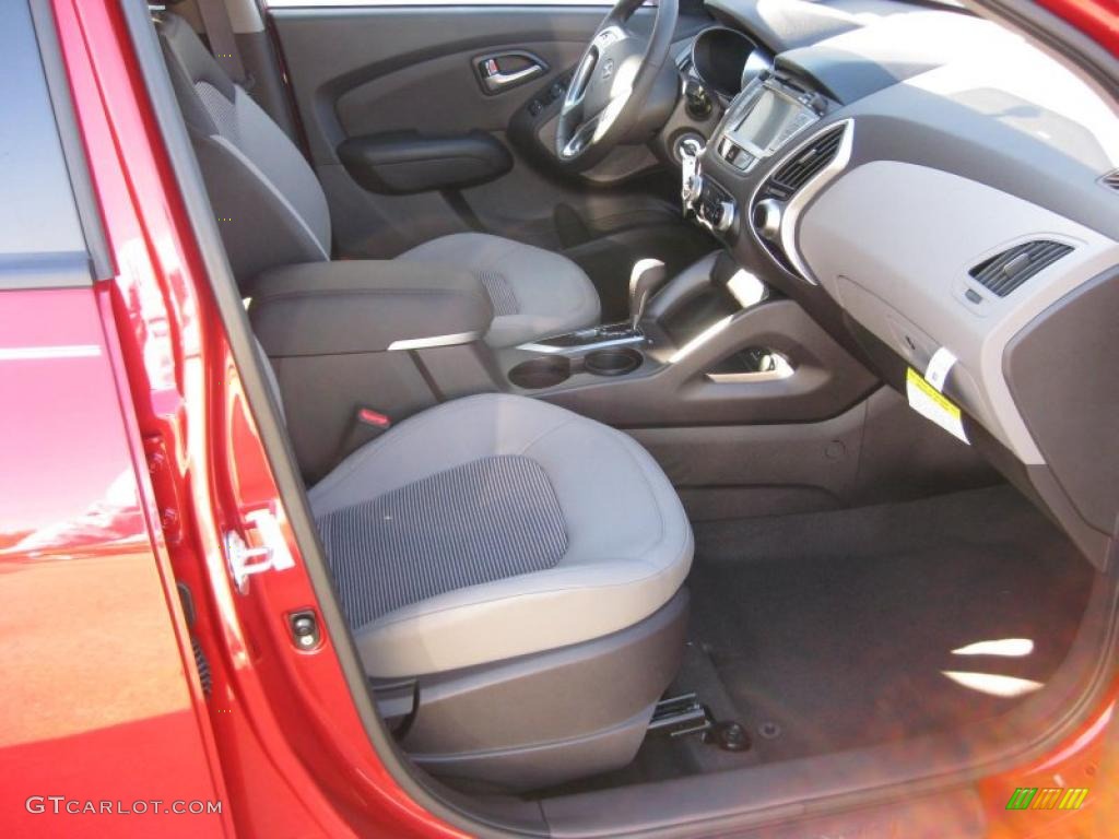 Taupe Interior 2011 Hyundai Tucson GLS Photo #38637834