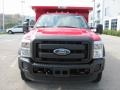 2011 Vermillion Red Ford F450 Super Duty XL Regular Cab 4x4 Dually Dump Truck  photo #9