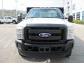 Oxford White - F350 Super Duty XL Regular Cab 4x4 Chassis Stake Truck Photo No. 5