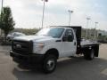 2011 Oxford White Ford F350 Super Duty XL Regular Cab 4x4 Chassis Stake Truck  photo #6